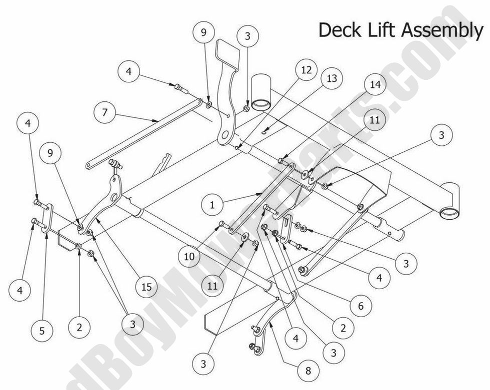 2014 MZ Magnum 48" Deck Lift Assembly